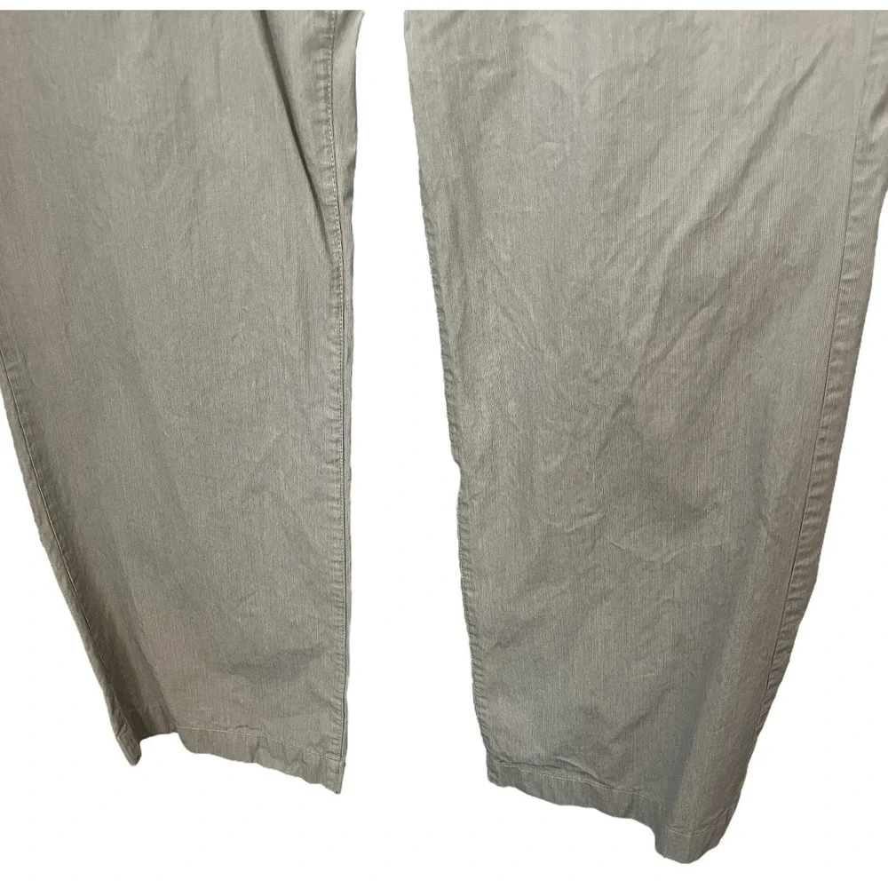 Banana Republic Khaki Wide Leg Pants 32x30 Beige Cotton Casual Dress Trousers
